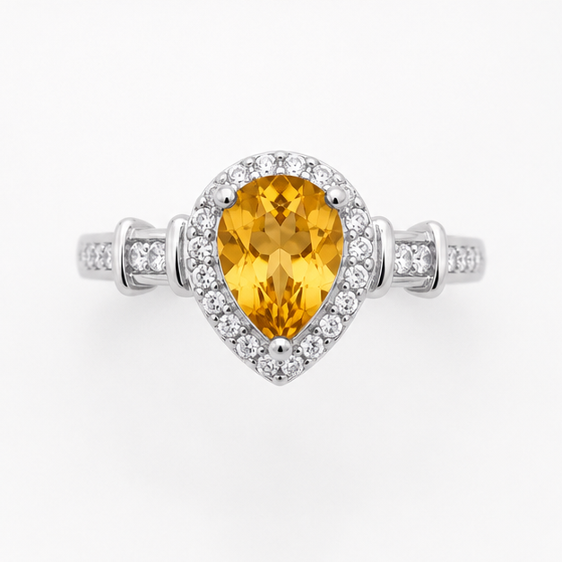 Citrine Luna Empress Ring