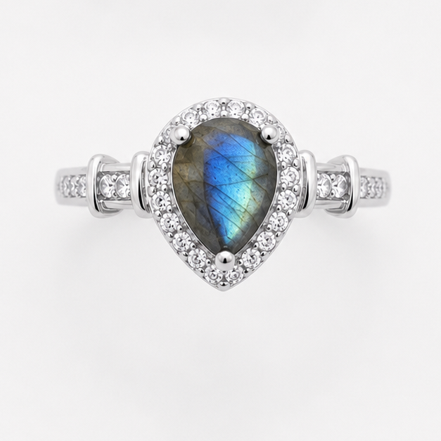 Labradorite Luna Empress Ring