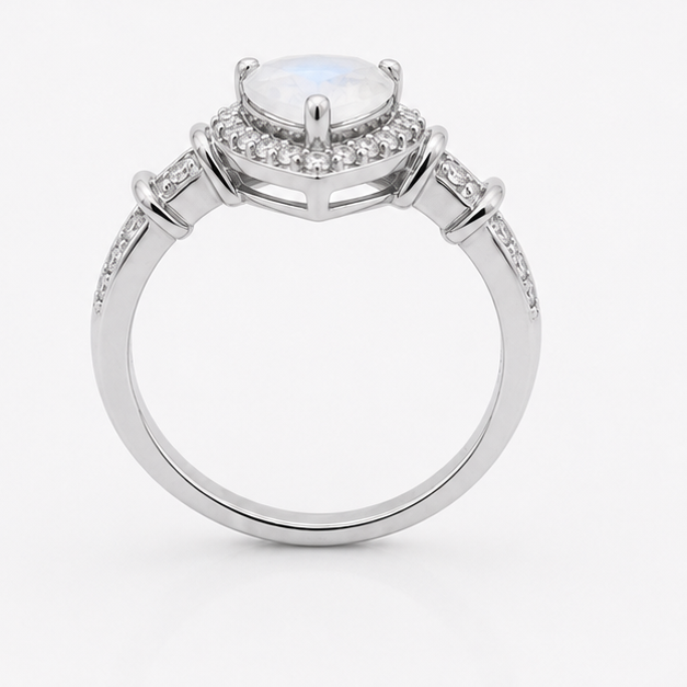 Moonstone Luna Empress Ring