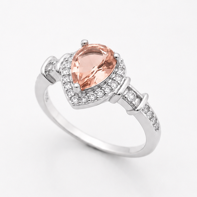 Morganite Luna Empress Ring
