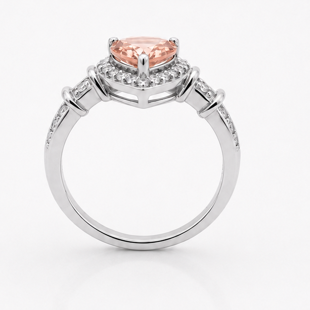 Morganite Luna Empress Ring