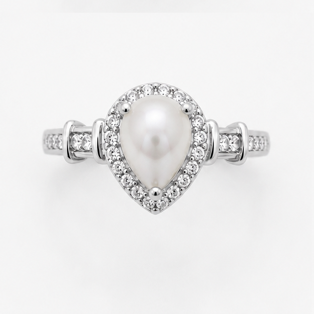 Pearl Luna Empress Ring