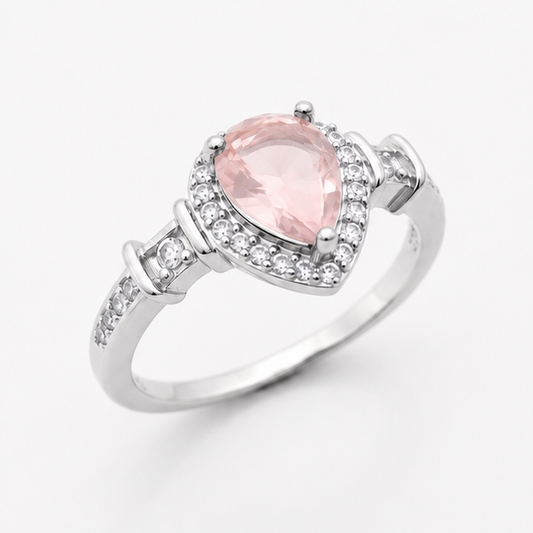 Rose Quartz Luna Empress Ring