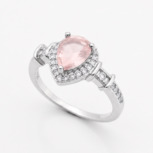 Rose Quartz Luna Empress Ring