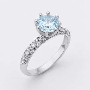 Aquamarine Aurora Legacy Ring
