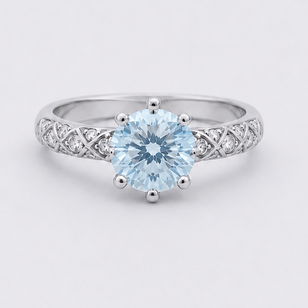 Aquamarine Aurora Legacy Ring