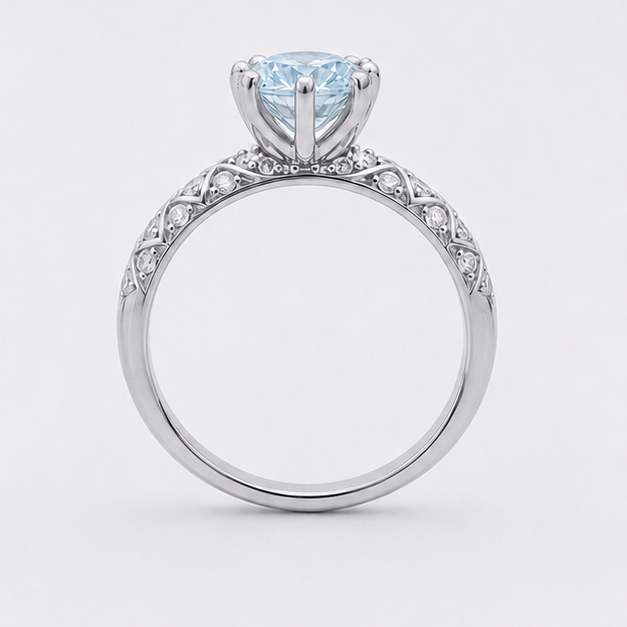 Aquamarine Aurora Legacy Ring