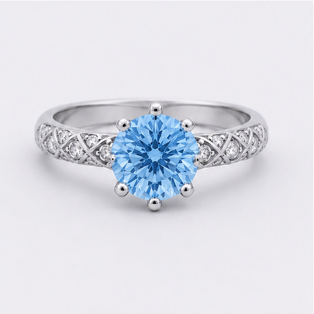 Blue Topaz Sky Aurora Legacy Ring
