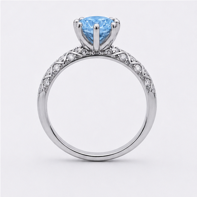 Blue Topaz Sky Aurora Legacy Ring