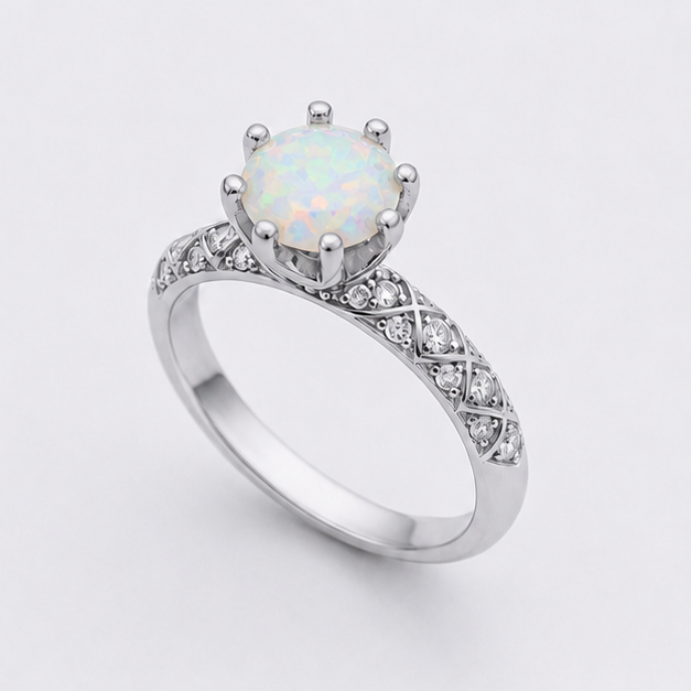 Opal Aurora Legacy Ring