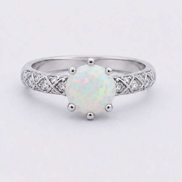 Opal Aurora Legacy Ring