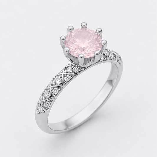 Rose Quartz Aurora Legacy Ring