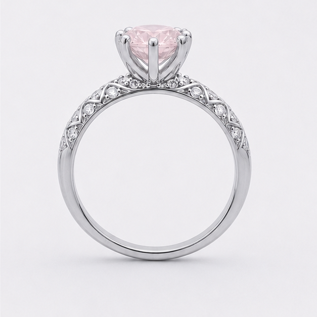 Rose Quartz Aurora Legacy Ring