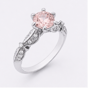 Amethyst Purple Eden Blossom Ring