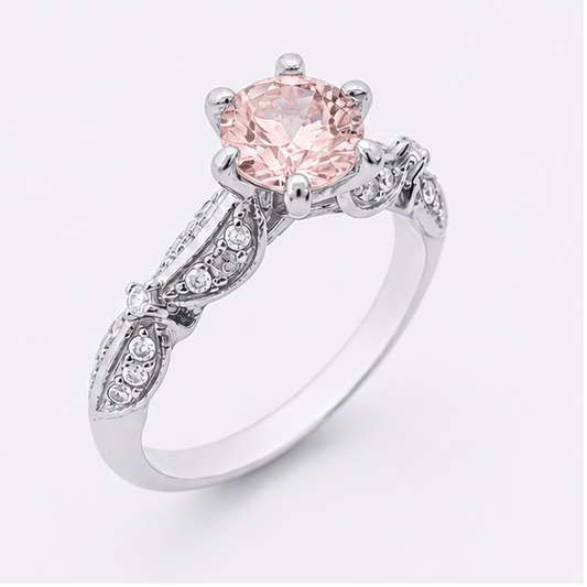 Amethyst Purple Eden Blossom Ring