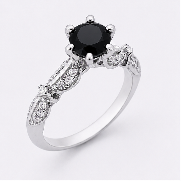Aquamarine Eden Blossom Ring