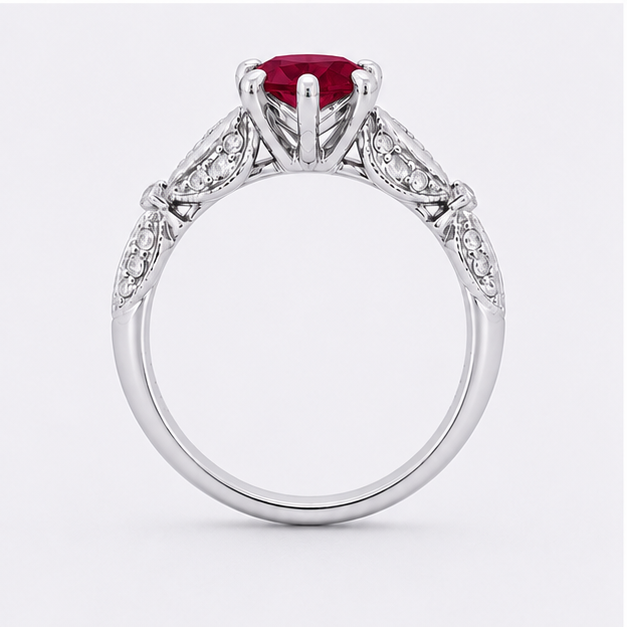 Blue Topaz Sky Eden Blossom Ring