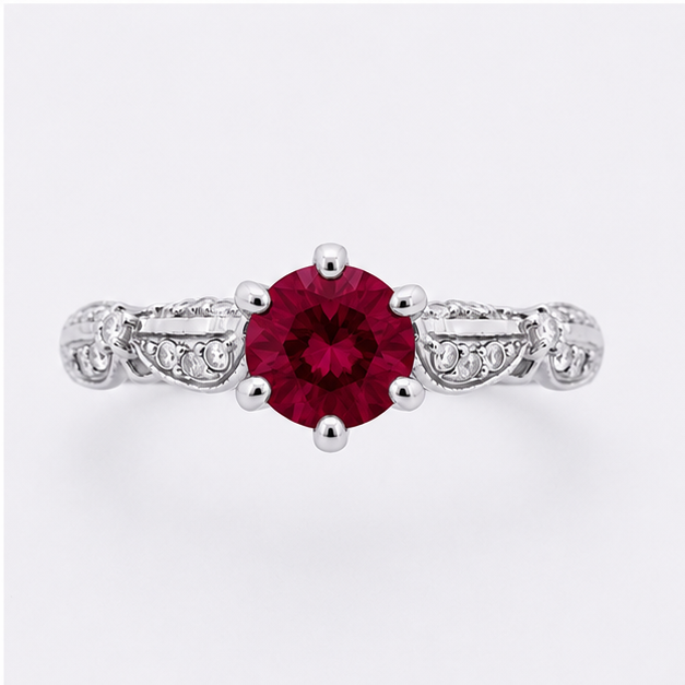 Blue Topaz Sky Eden Blossom Ring