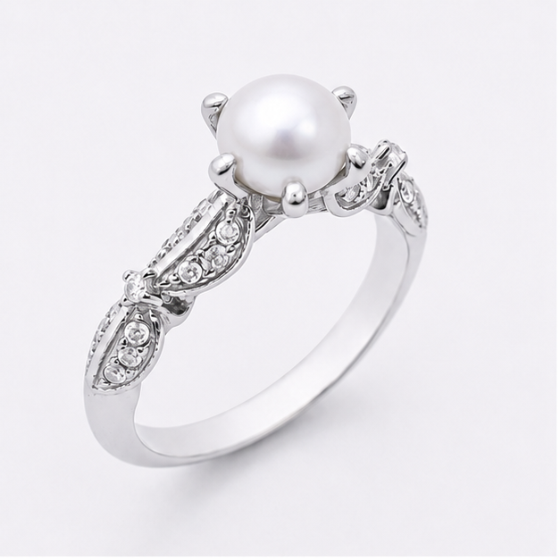 Moonstone Eden Blossom Ring