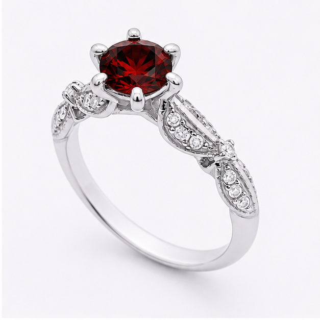 Ruby Eden Blossom Ring