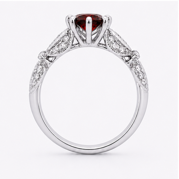 Ruby Eden Blossom Ring