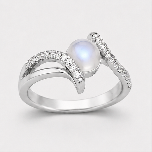Moonstone Nova Radiance Ring