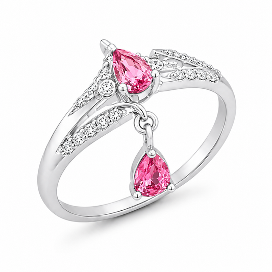 Tourmaline Celestial Drop Ring
