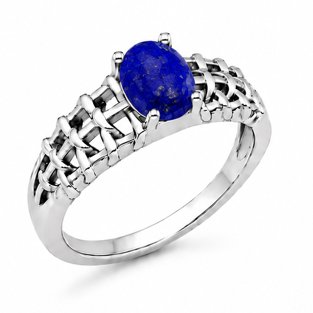 Lapis Aurora Rose Ring
