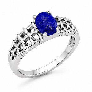Lapis Aurora Rose Ring