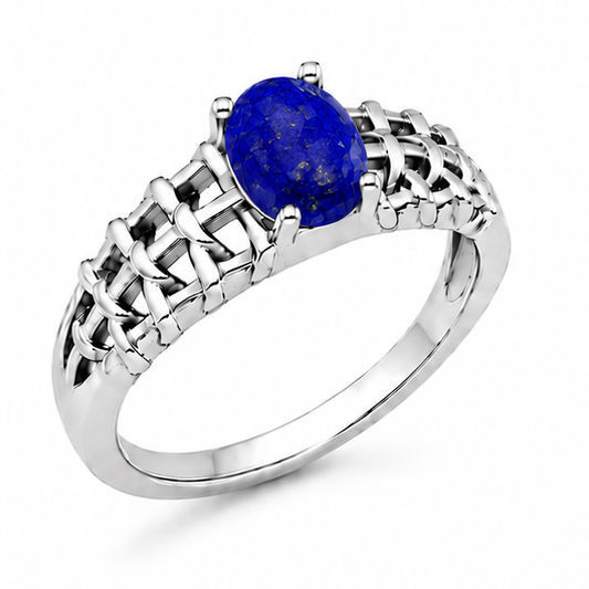 Lapis Aurora Rose Ring