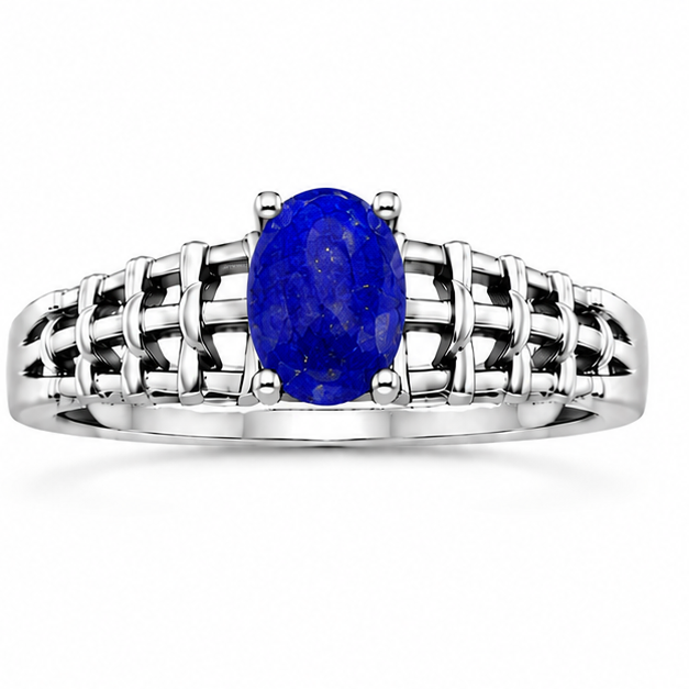 Lapis Aurora Rose Ring