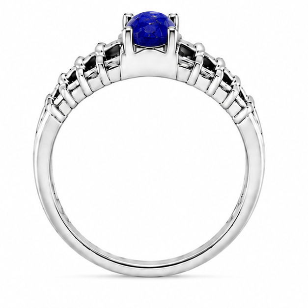 Lapis Aurora Rose Ring