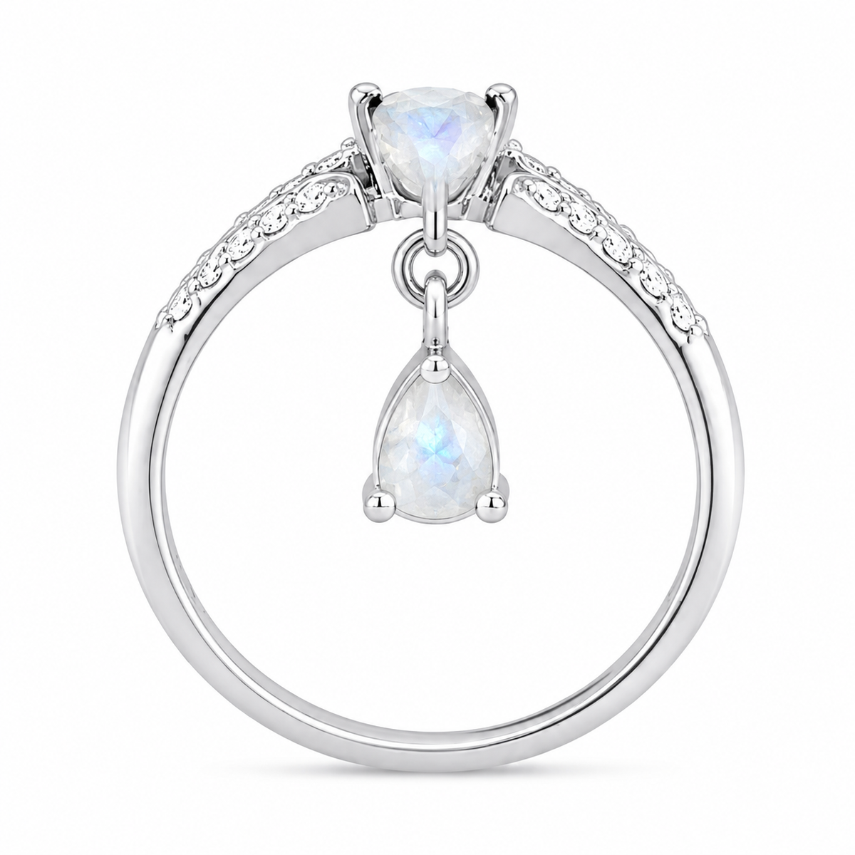 Moonstone Celestial Drop Ring