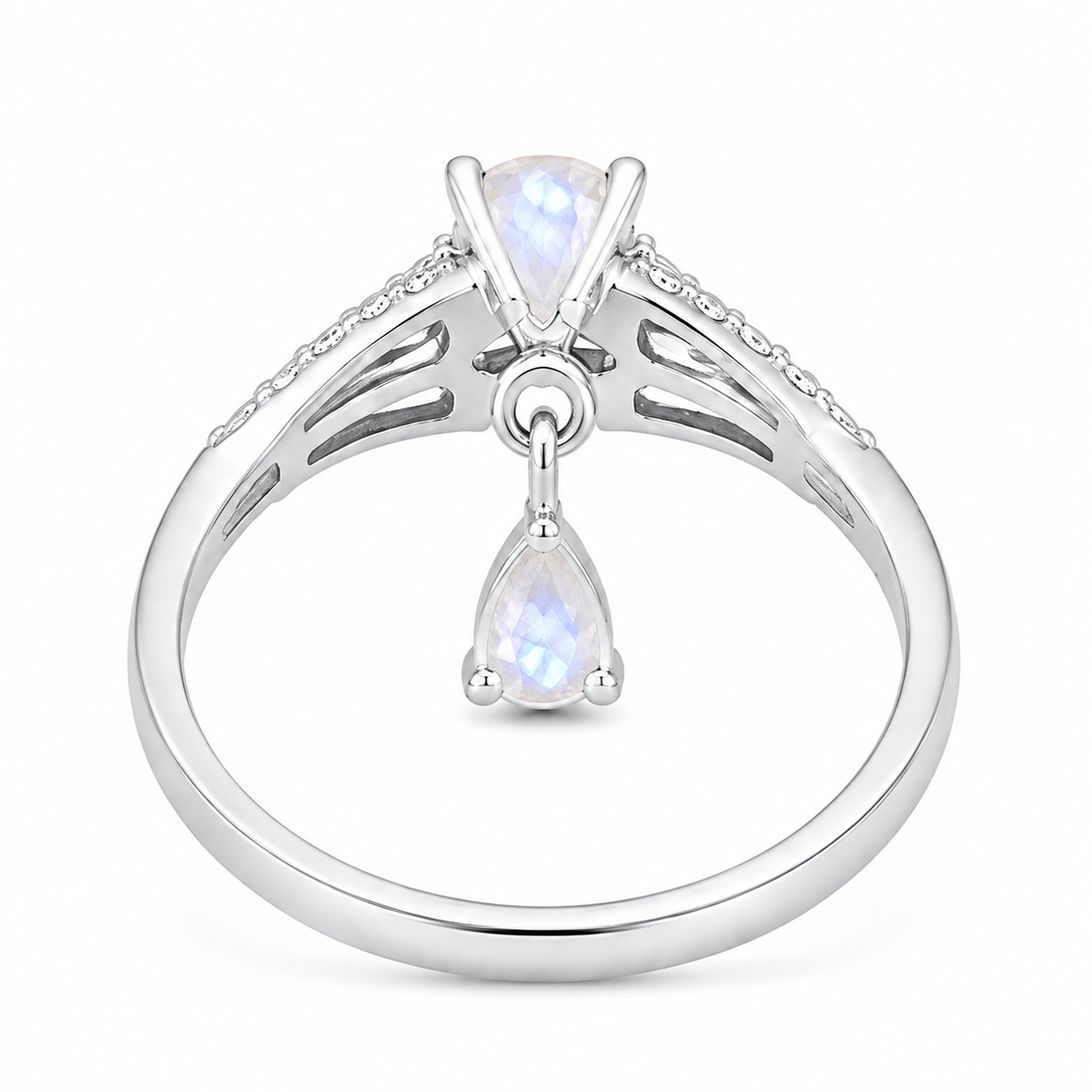 Moonstone Celestial Drop Ring