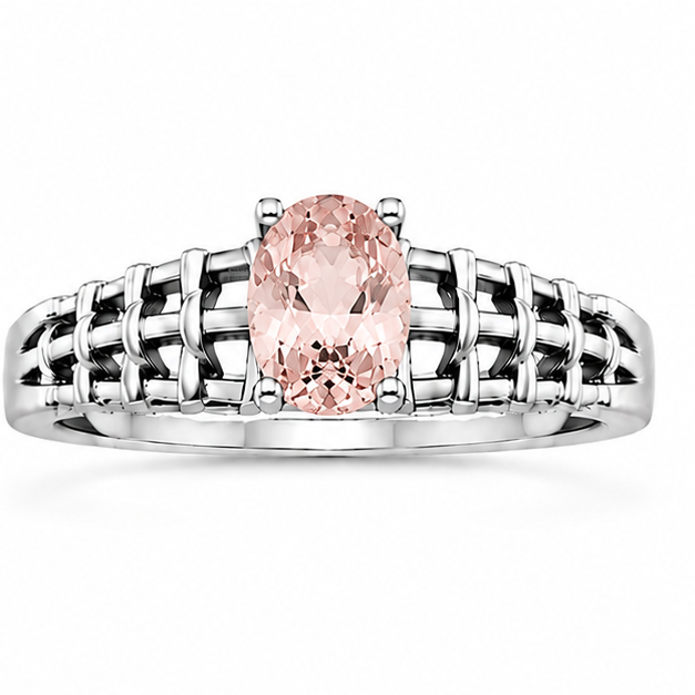 Morganite Aurora Rose Ring
