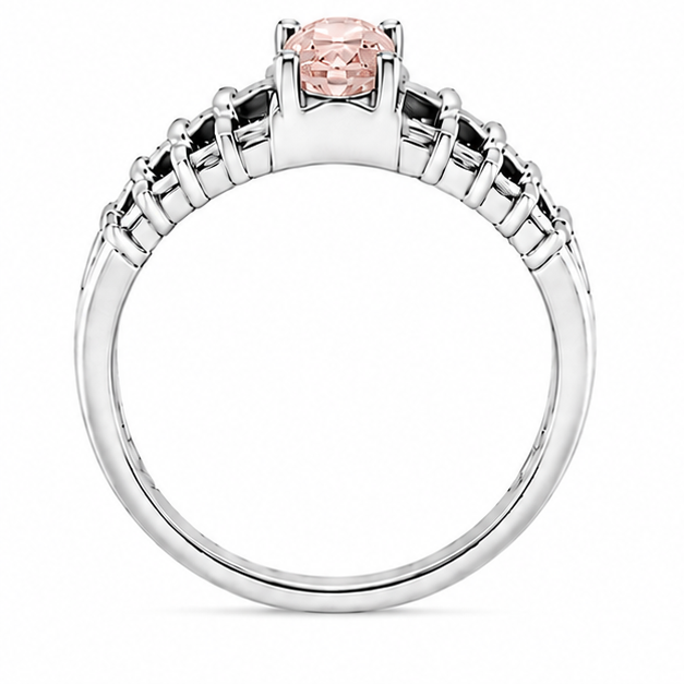 Morganite Aurora Rose Ring