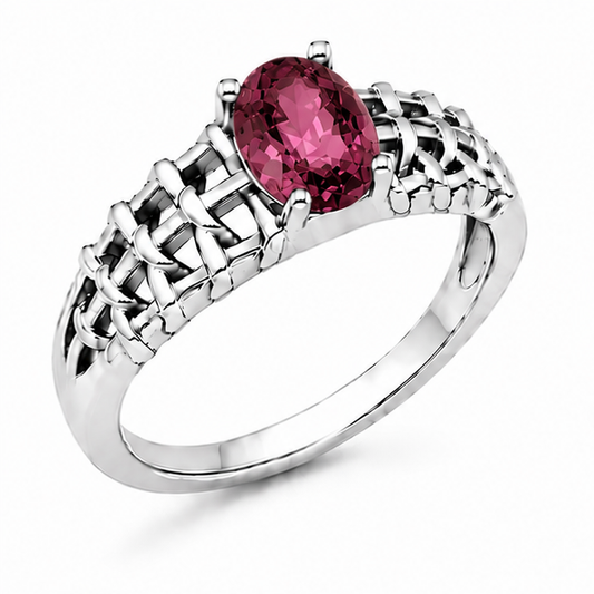 Tourmaline Aurora Rose Ring